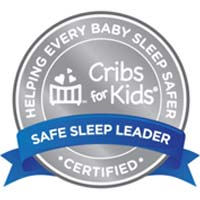 National Certified Silver Safe Sleep Leader by Cribs for Kids
